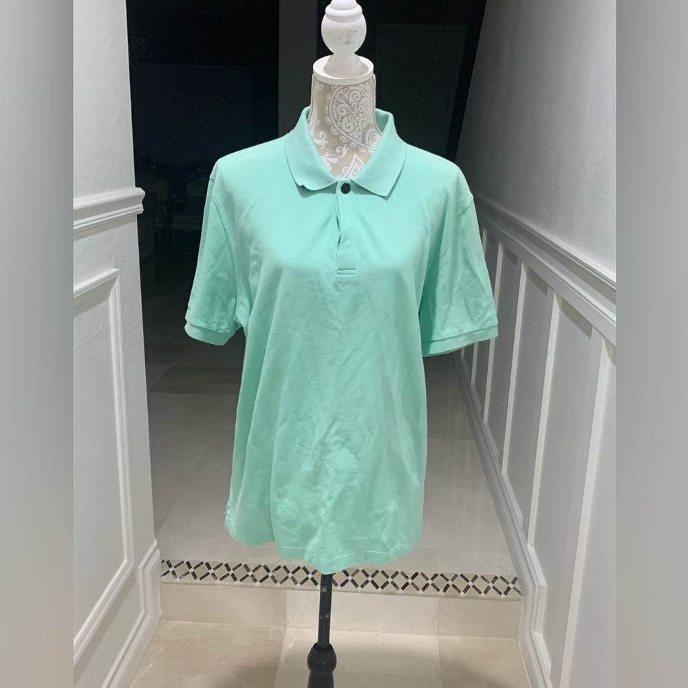 Canali Men's Mint Green Polo Shirt Size 56
